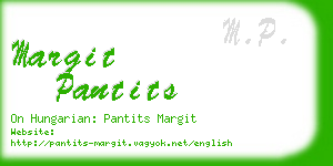 margit pantits business card